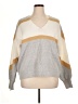 New Directions Color Block Gray Pullover Sweater Size XL - photo 1