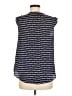 AVA 100% Polyester Blue Sleeveless Blouse Size M - photo 2