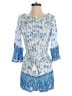 Olia 100% Rayon Blue Romper Size S - photo 1