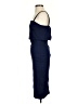 Soprano Solid Blue Cocktail Dress Size S - photo 5