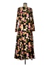 Alexia Admor 100% Polyester Floral Black Casual Dress Size L (estimated) - photo 1