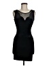 Foreign Exchange Solid Black Cocktail Dress Size M - photo 1