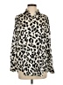 Zara Animal Print Ivory Long Sleeve Blouse Size XS - photo 1