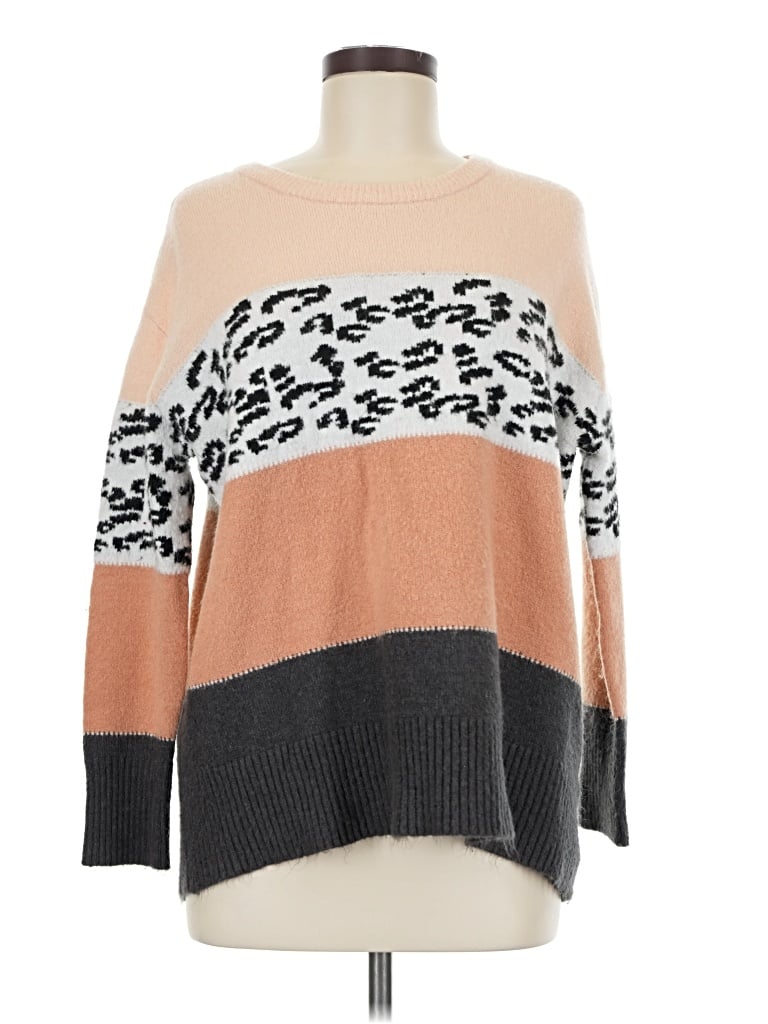 Pre-owned Pink Lily Pullover Sweater In Tan