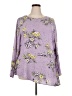Ophelia Roe 100% Polyester Purple Long Sleeve Blouse Size 2X - photo 1