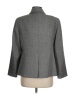 Nina Mclemore 100% Wool Chevron-herringbone Gray Wool Blazer Size 8 - photo 2