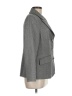 Nina Mclemore 100% Wool Chevron-herringbone Gray Wool Blazer Size 8 - photo 4