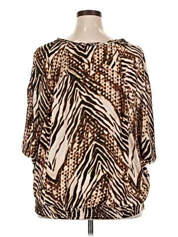 Worthington 3/4 Sleeve Blouse (view 2)