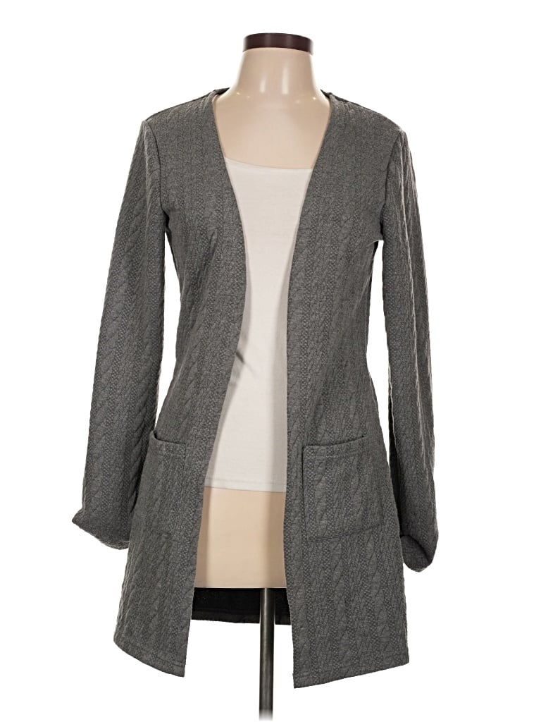 Pre-owned Unbranded Kimono In Gray