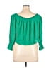 Unbranded Green 3/4 Sleeve Blouse Size XL - photo 2
