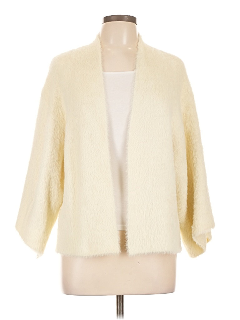 Pre-owned Sleeping On Snow Cardigan Sweater In White