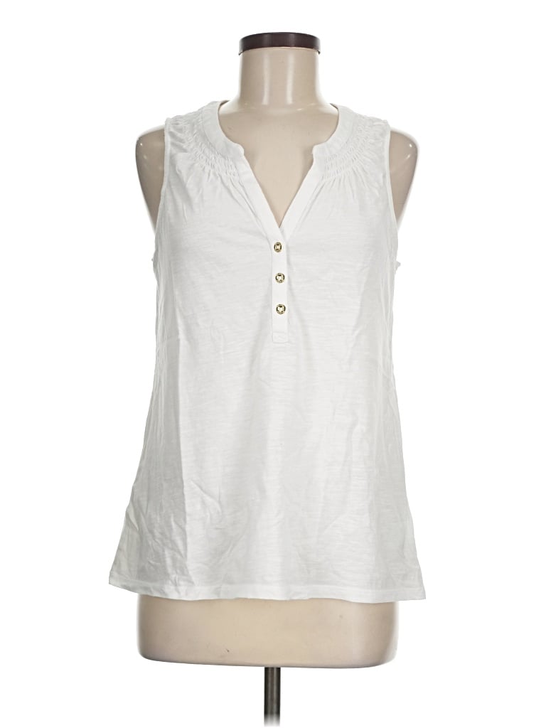 Pre-owned Lilly Pulitzer Sleeveless T-shirt In White