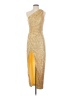 Alexia Admor Metallic Gold Cocktail Dress Size 2 - photo 1