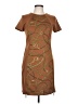 MICHAEL Michael Kors Paisley Brown Casual Dress Size 10 - photo 1
