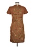 MICHAEL Michael Kors Paisley Brown Casual Dress Size 10 - photo 2
