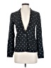 Buckley 100% Rayon Polka Dots Black Blazer Size 0 - photo 1