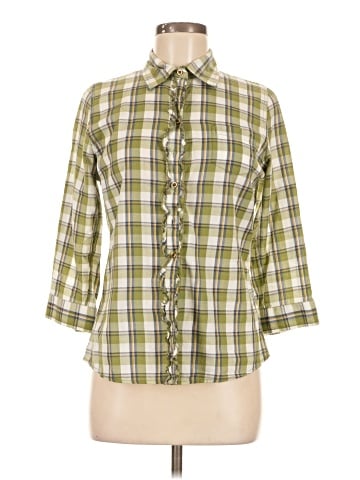Passport 3/4 Sleeve Button-Down Shirt (view 1)