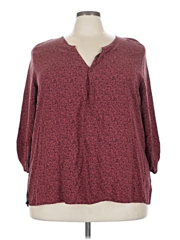 B Collection by Bobeau 3/4 Sleeve Blouse (view 1)