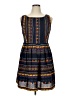 Lavand. 100% Polyester Print Blue Casual Dress Size XL - photo 1