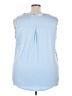 Assorted Brands 100% Polyester Blue Sleeveless Blouse Size 3X - photo 2