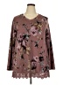 Assorted Brands Burgundy Long Sleeve Blouse Size 2X - photo 1