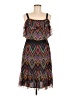 Phoebe Couture 100% Polyester Chevron-herringbone Black Cocktail Dress Size 8 - photo 1