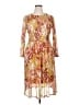 En Focus Studio Print Orange Cocktail Dress Size 14 - photo 1