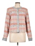 Ecru 100% Polyester Tweed Gray Pink Jacket Size L - photo 1