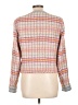 Ecru 100% Polyester Tweed Gray Pink Jacket Size L - photo 2