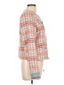 Ecru 100% Polyester Tweed Gray Pink Jacket Size L - photo 4