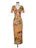 ASOS Tropical Orange Cocktail Dress Size 0 - photo 1