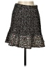 Timing 100% Polyester Print Black Casual Skirt Size S - photo 1