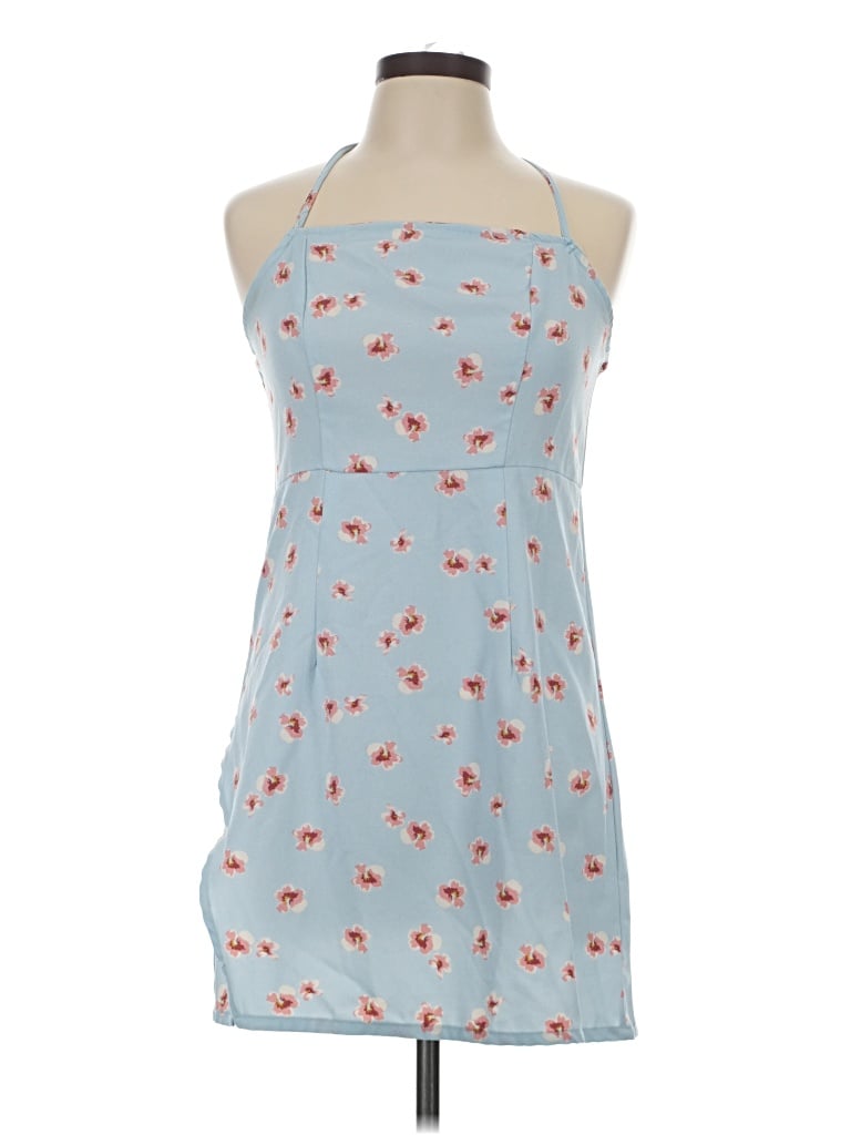 Pre-owned Zaful Casual Dress In Blue