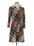 R&K Plaid Brown Casual Dress Size S - photo 1