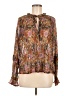 Ramy Brook Brown Long Sleeve Blouse Size M - photo 1