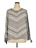 Maurices 100% Polyester Silver Long Sleeve Blouse Size XXL - photo 1