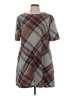 R&K Plaid Gray Casual Dress Size L - photo 1