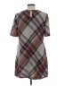 R&K Plaid Gray Casual Dress Size L - photo 2