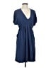 Ella Moss Solid Blue Casual Dress Size S - photo 1