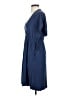Ella Moss Solid Blue Casual Dress Size S - photo 5