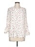 Como Blu 100% Rayon Ivory 3/4 Sleeve Blouse Size L - photo 1
