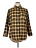 Unbranded 100% Polyester Plaid Yellow 3/4 Sleeve Blouse Size 1X - photo 1