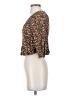 Volcom 100% Viscose Brown Orange 3/4 Sleeve Blouse Size XS - photo 5