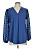 Unbranded Blue Long Sleeve Blouse Size L - photo 1