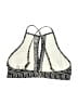 Time and Tru Print Gray Swimsuit Top Size S - photo 2