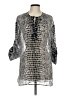 Peter Nygard Silver 3/4 Sleeve Blouse Size L - photo 1