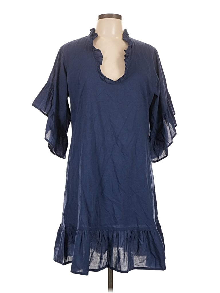 Pre-owned Fitzroy & Willa Casual Dress In Blue