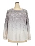 INC International Concepts Metallic Silver Pullover Sweater Size 2X - photo 1