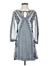 BCBGMAXAZRIA Print Blue Casual Dress Size XS - photo 1