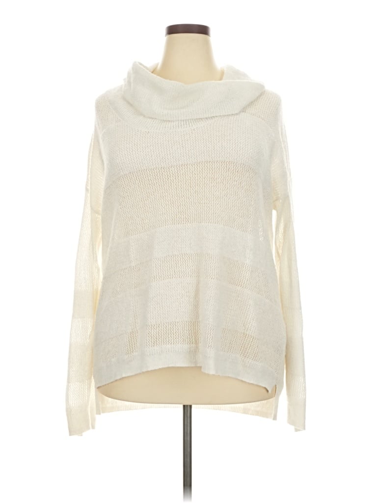 Pre-owned Gap Outlet Turtleneck Sweater In White